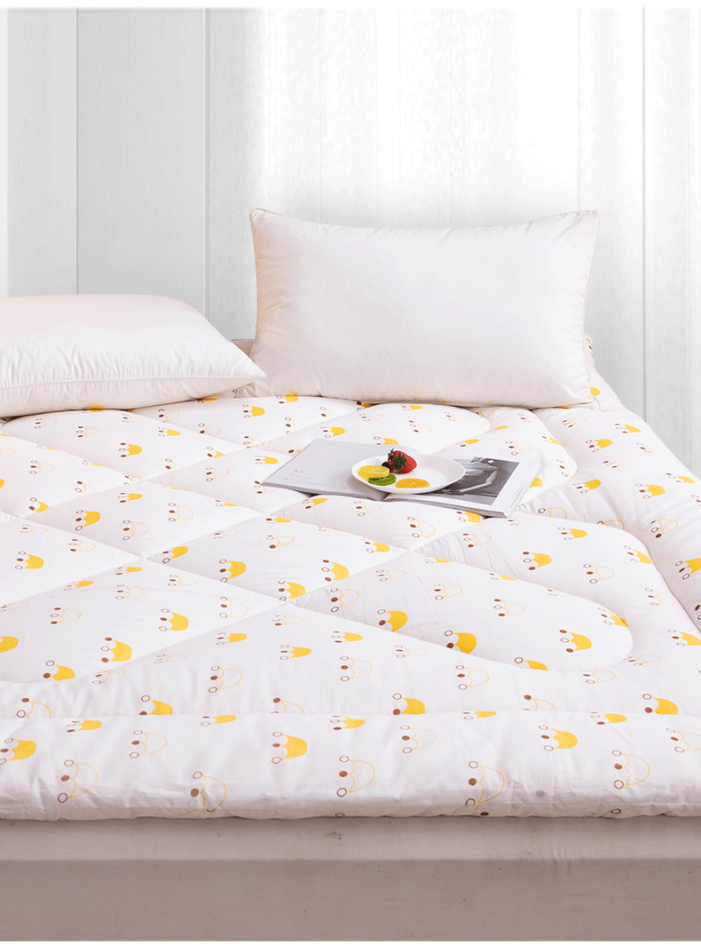 Наматрасник Yunjin Cotton Mattress Pad, 120x200 см, 4 Цзинь (2 кг), рисунок "Маленькая корона", чистое хлопок