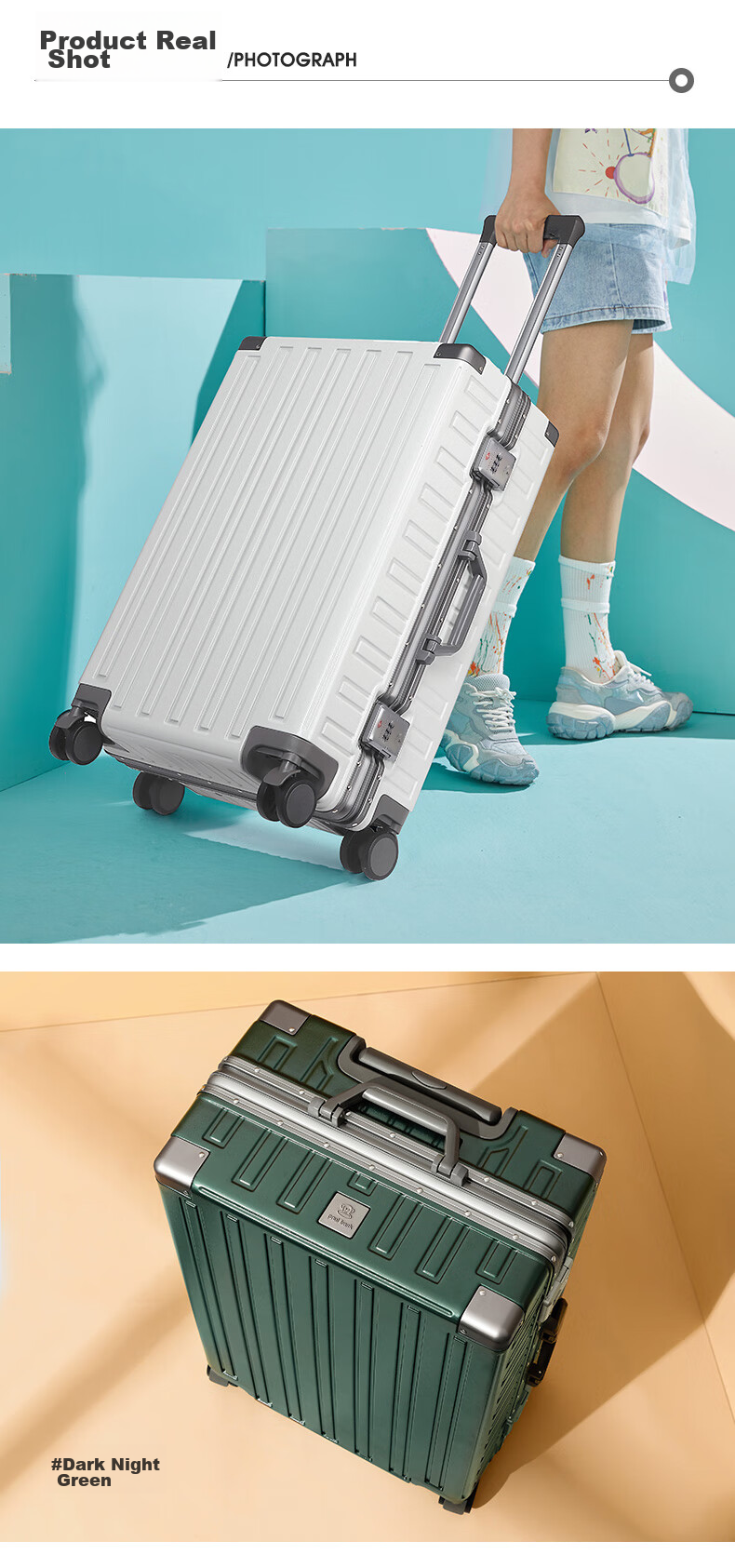 Чемодан Paul Frank Aluminum Frame Luggage, 20-дюймовый, ручная кладь, алюминиевая рама, телескопическая ручка, код-замок, унисекс, кремовый