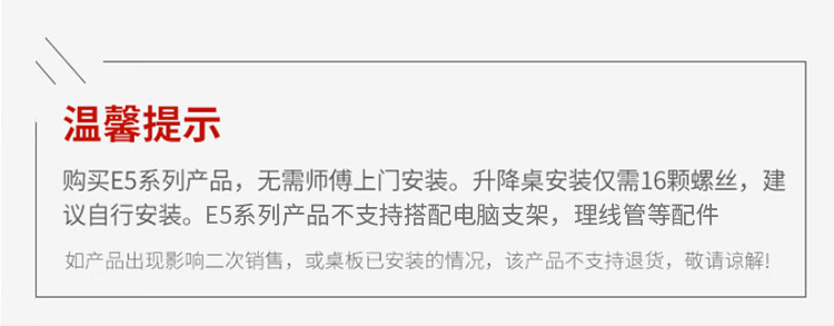 乐歌电动升降电脑桌站立式书桌台式子书法桌电脑笔记本升降台简约家用写字桌青春派E5M雅白原木色1.4m桌面