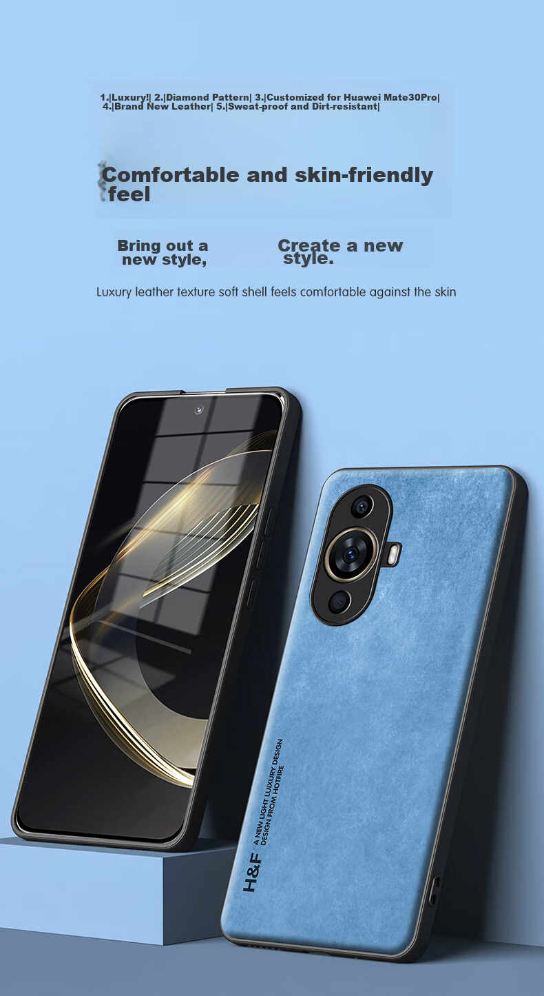 Чехол HotFire для Huawei Nova 11 / Nova 12 Vitality Edition, кожаный, противоударный, черный