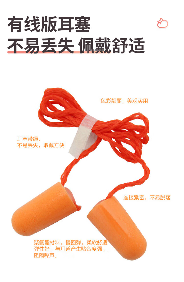 3M 抗噪 防噪音 睡眠隔音耳塞 学习工作睡觉耳塞1100 10付装