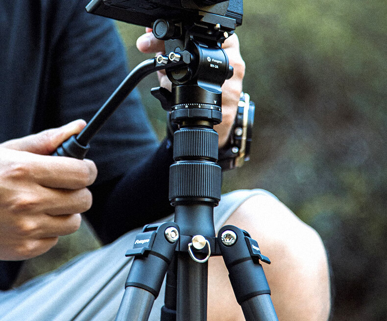 Штатив Fotopro MH-2A, мини-гидравлический, портативный, металлический, для видеосъемки, оранжевый