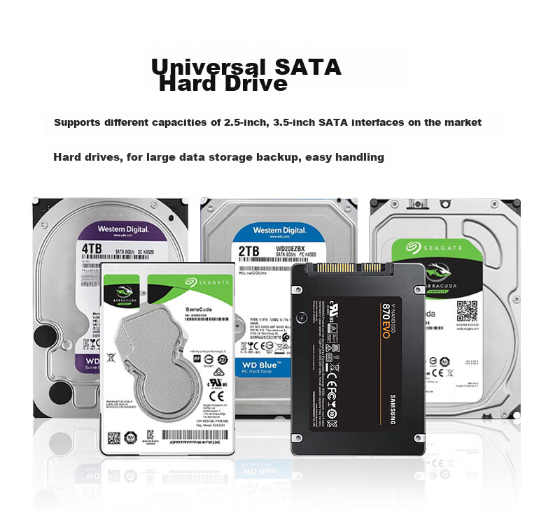 Внешний корпус AOKO AE28SL для M.2 NVMe/SATA SSD и 2.5/3.5" HDD/SSD, USB 3.2 Gen2, Type-C, серебристый