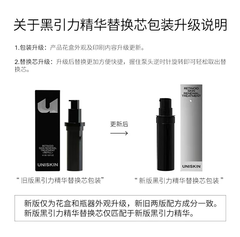 优时颜（UNISKIN）蕴能紧颜精华套盒“黑引力”30g +5g（生日表白礼物送女友）