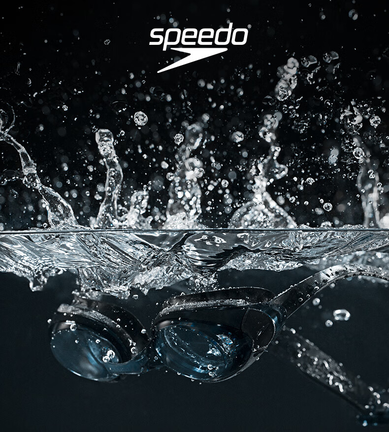 Очки для плавания Speedo Cyclone3, черные/серебристые, с антифог покрытием