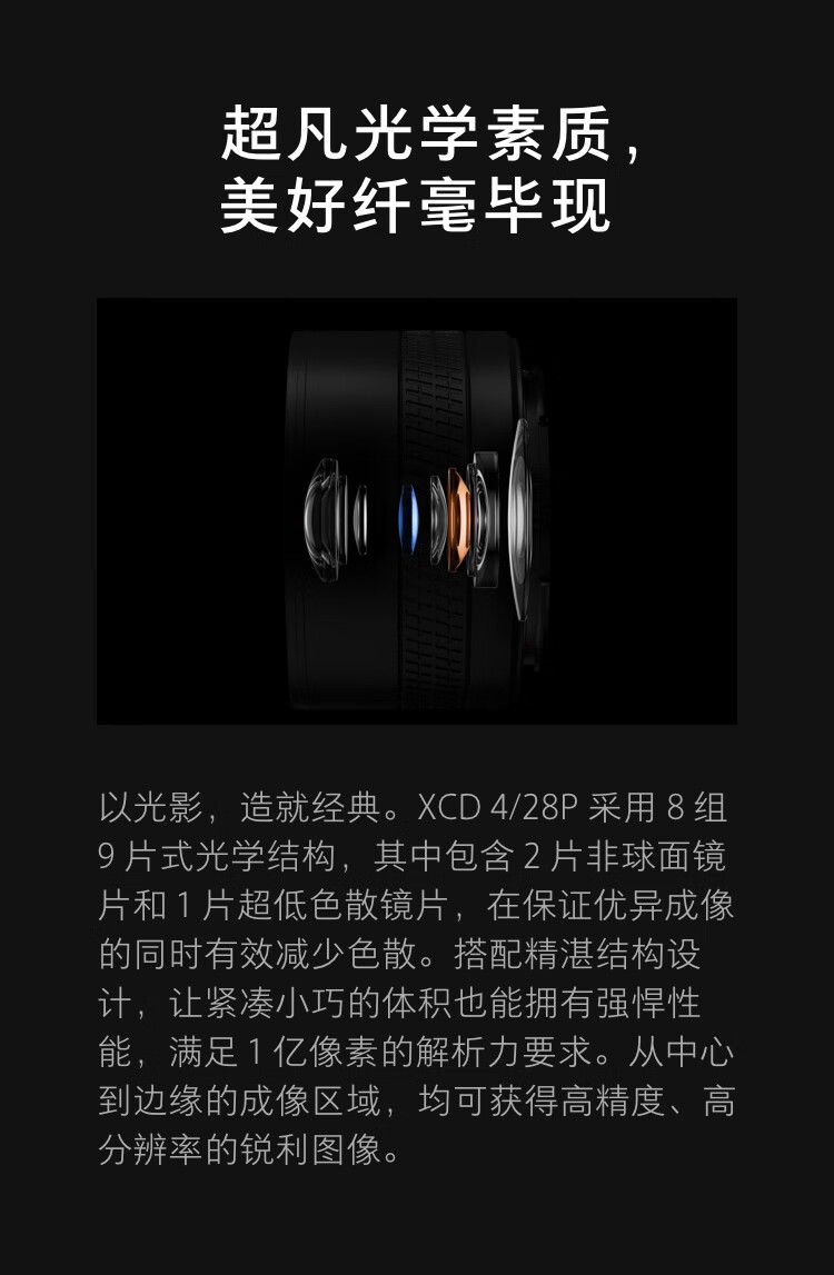 Легкоугольный объектив HASSELBLAD XCD 4/28P для уличной фотографии, совместим с камерами HASSELBLAD X2D/X1D/907X