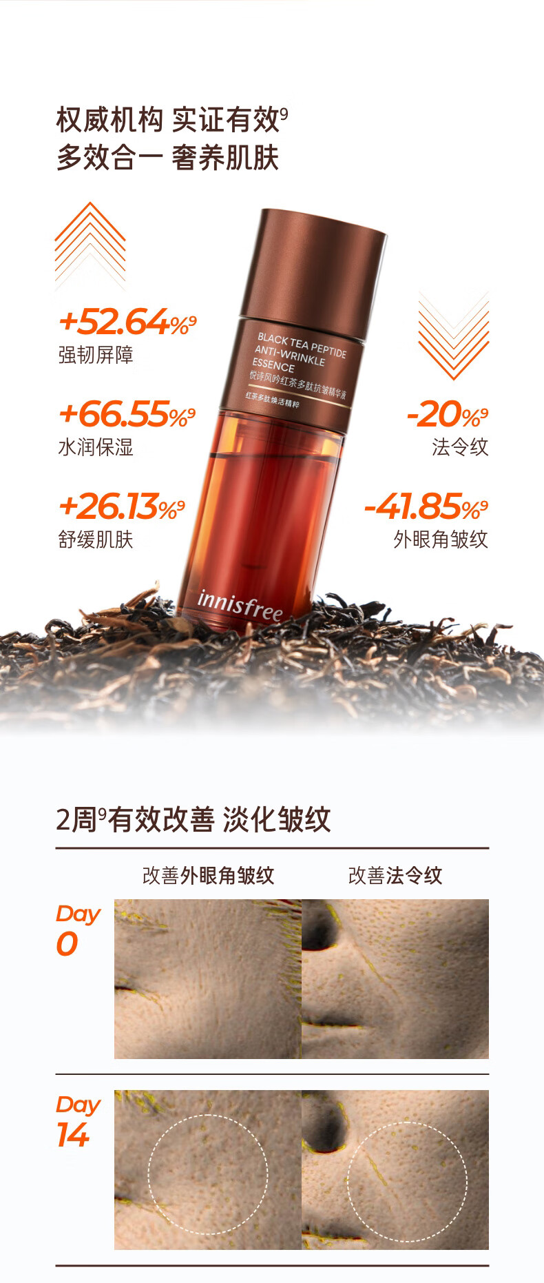 悦诗风吟（Innisfree）小绿瓶精华液敏感肌底精华补水保湿易吸收不粘腻红茶精华A醇A白瓶 【老小绿瓶】水嫩小绿瓶50ml