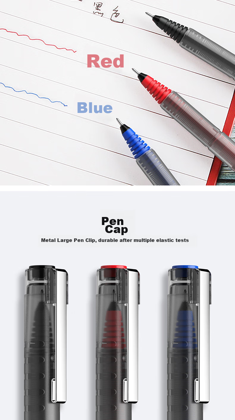 Синяя гелевая ручка
