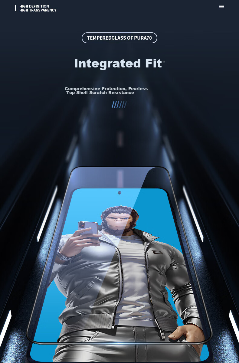 Защитное стекло BLUEO для Huawei Pura70/80, OPPO FindX8, противоударное, антибликовое, HD прозрачное, закаленное стекло