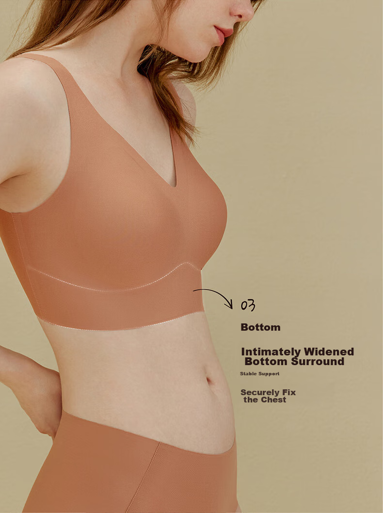 Женский топ-бра NEIWAI Orange Label, полный охват, бесшовный, без косточек, размер one-size-fits-all, черный трюфель