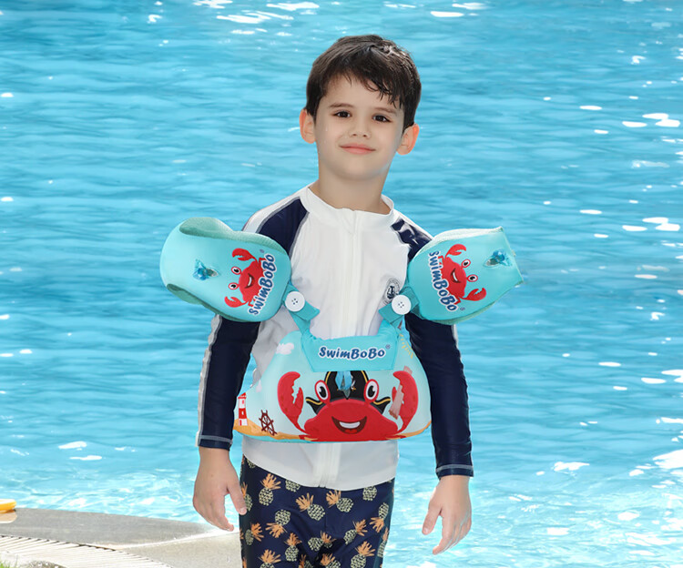 Детские нарукавники для плавания Swimbobo, плавательные нарукавники для детей 2-6 лет, надувные нарукавники, плавучесть, 1600 розовый