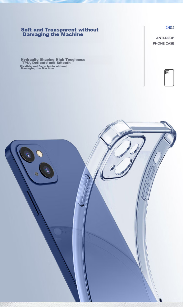 Чехол Kelleia для iPhone 13, противоударный TPU с воздушной подушкой, прозрачный, 6.1 дюйма