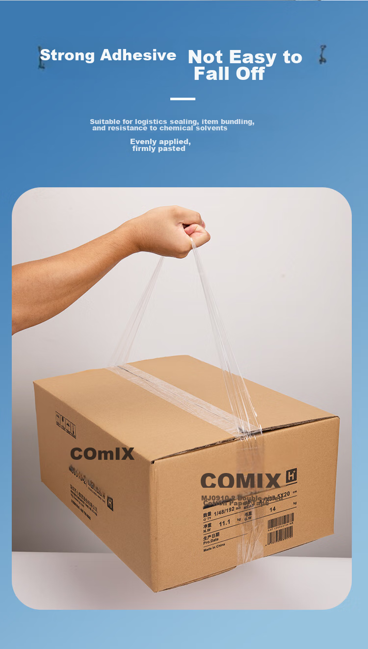 Прозрачная клейкая лента COMIX EP028, ширина 48 мм, длина 54.9 м, толщина 50 мкм, 1 рулон