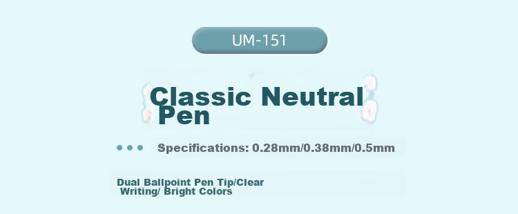 Набор гелевых ручек Uni Mitsubishi UMR-151, 0.38 мм, 5 шт. (3 черные, 1 синяя, 1 красная)