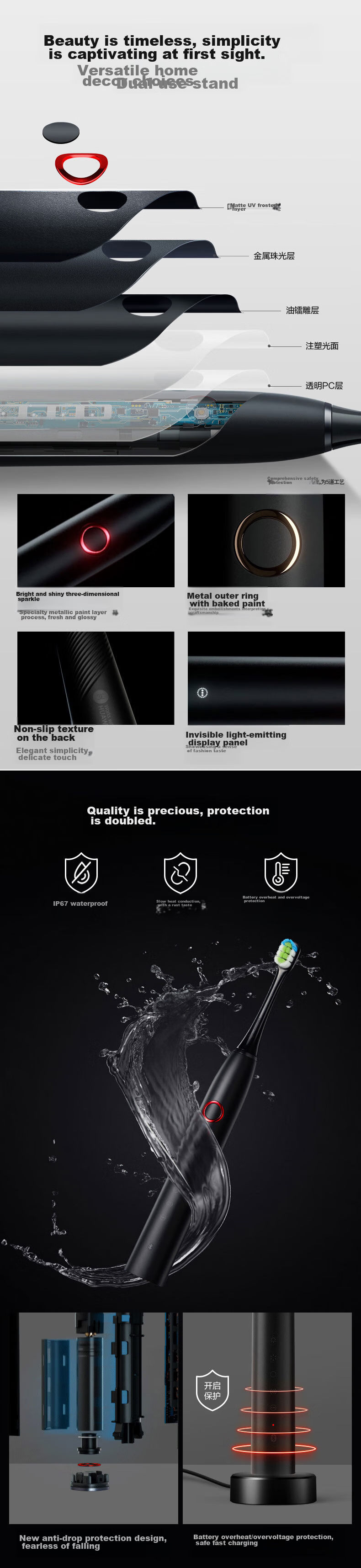 Электрическая зубная щетка Huawei Zhixuan Libode, умная звуковая щетка HarmonyOS, для взрослых, глубокая чистка, подарок на День святого Валентина, вишнево-розовый