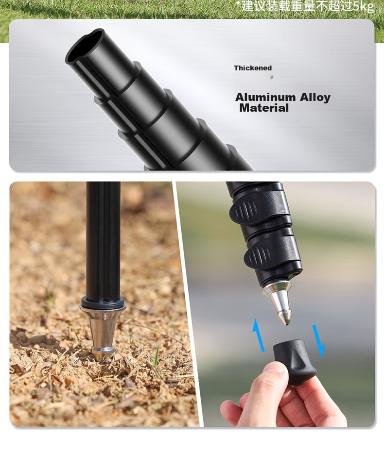 Ulanzi TB12 1.5-Meter Flip-Lock Monopod (без шаровой головки), алюминиевый сплав, легкий штатив для DSLR-камер, монопод для беззеркальных камер, походная стойка
