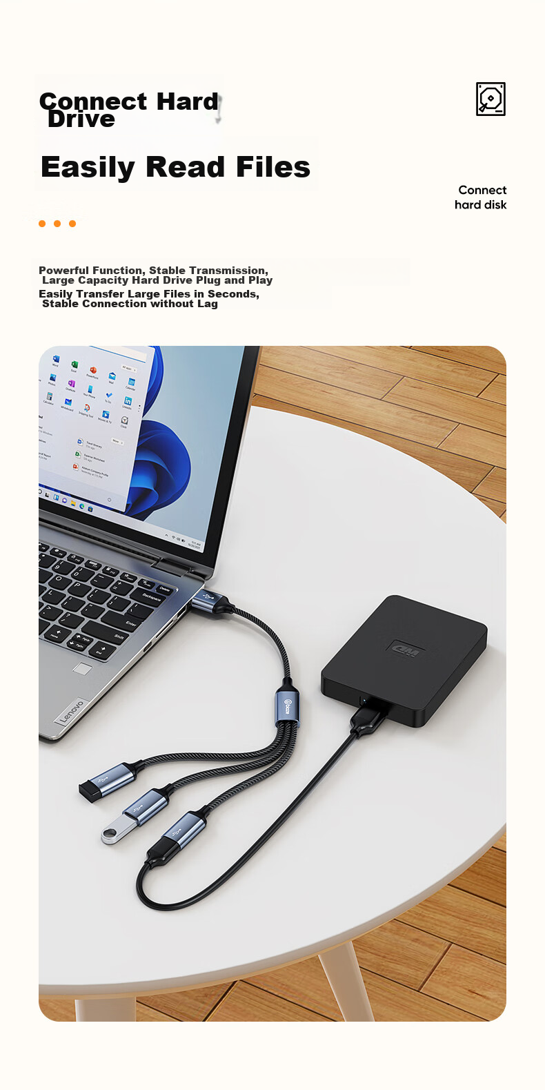 USB-хаб BIAZE HUB60, 1-вход/3-выхода, алюминиевый сплав, серый, для Huawei MateBook14 и других ноутбуков