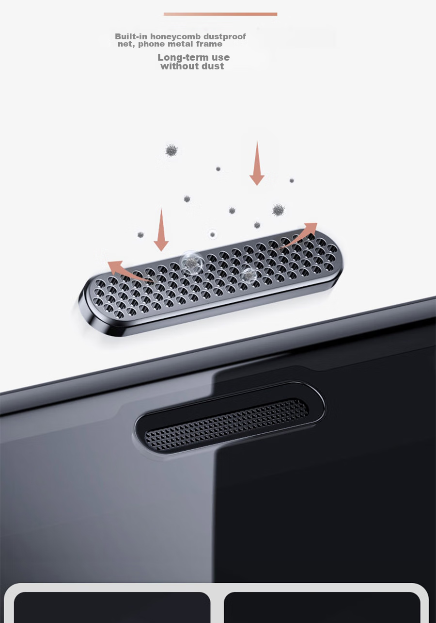 Защитное стекло для экрана ESCAPE для iPhone 11 Pro/X/XS, противоударное, с антипылевой сеткой, HD Full Coverage
