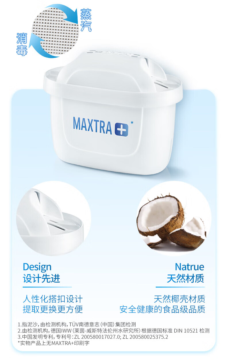 碧然德（BRITA）设计师滤水壶2.4L过滤净水器净水壶style Cool壶