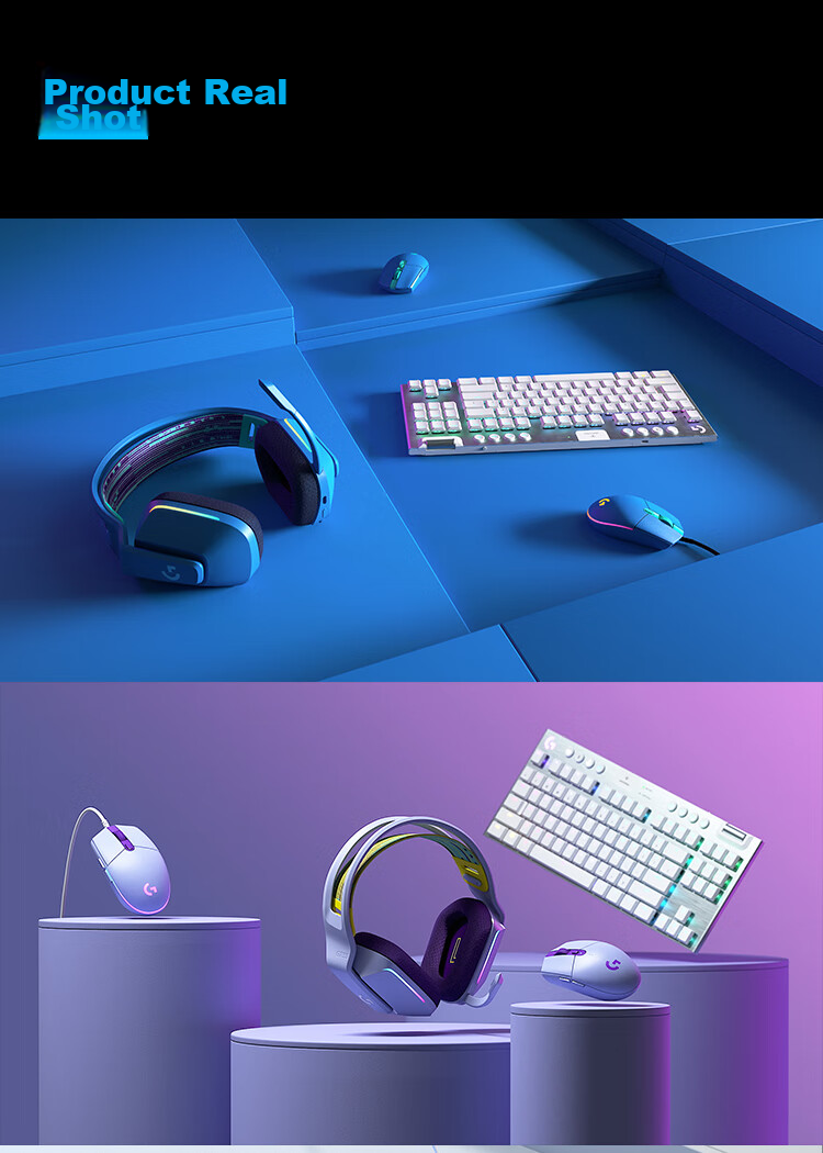 Игровая мышь G G102 второго поколения, RGB подсветка, 8000 DPI, черный