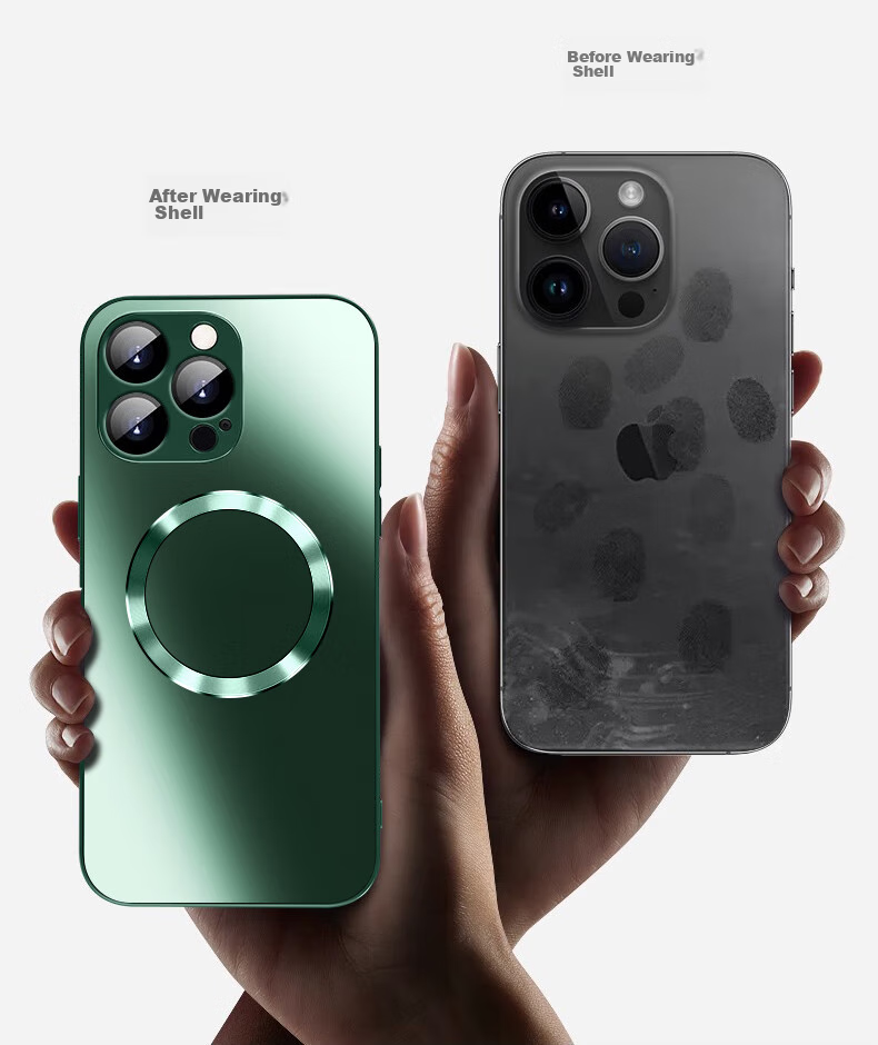 Защитный чехол NEYAA AG Frosted для Apple iPhone 13 Pro Max, с поддержкой MagSafe, противоударный, темно-зеленый