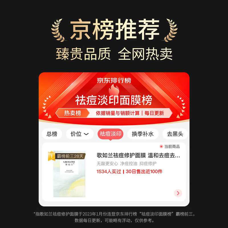 歌如兰祛痘修复面膜收缩毛孔修红淡化痘印舒缓控油急救烟酰胺买贵双倍赔 【优选】1盒(10片加赠2片)