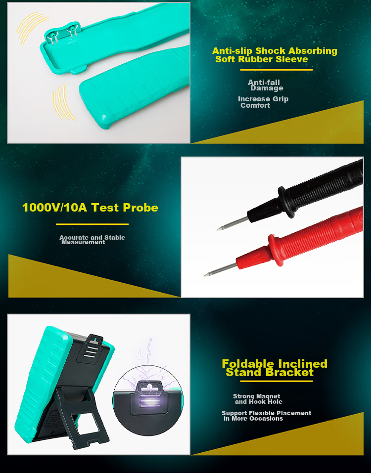 Аналоговый мультиметр Pro'sKit MT-2207, Smart Burn Protection, защита от перегрузки, трехфункциональный электроизмерительный прибор