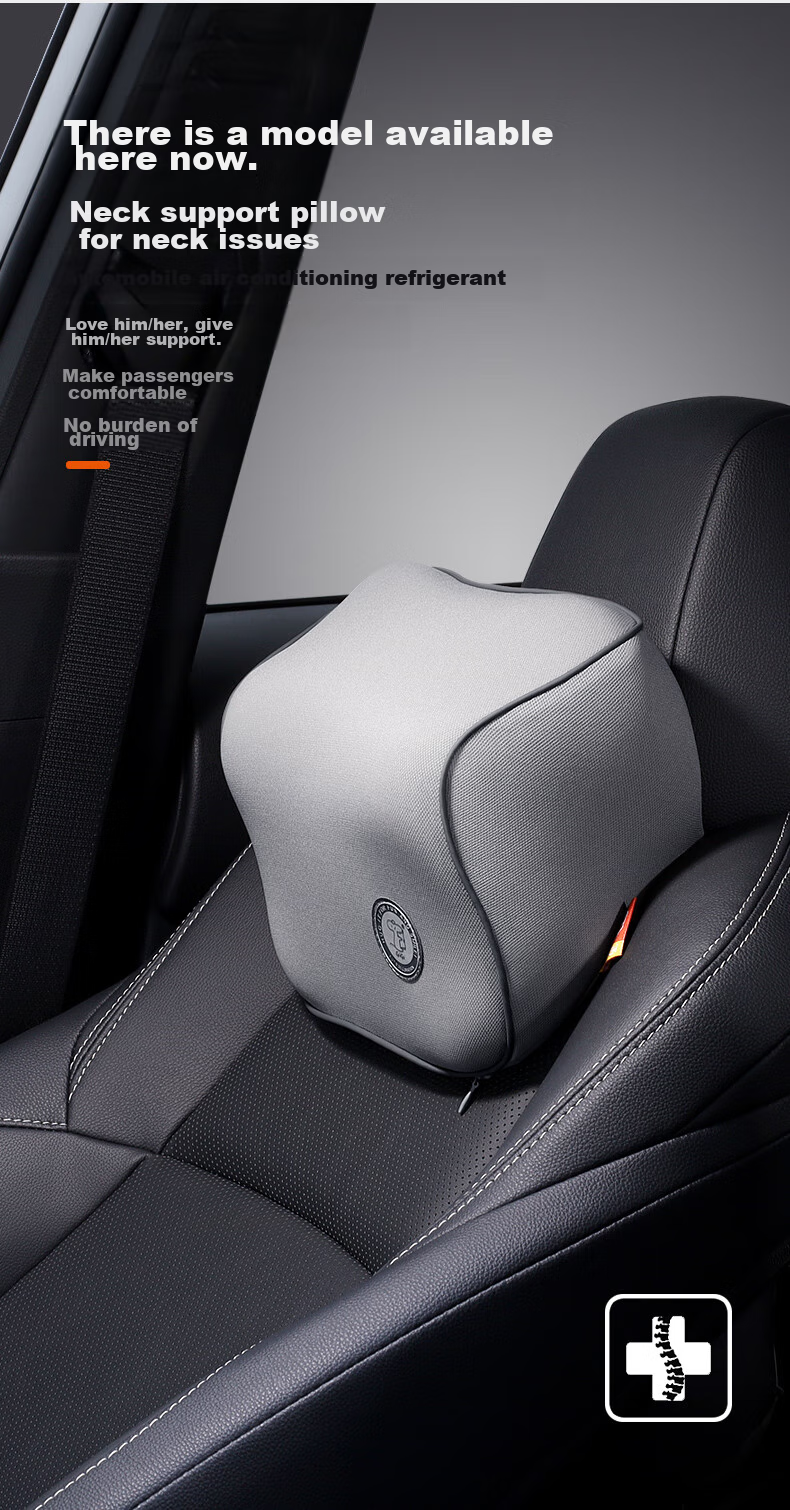 Подушка под голову GiGi G-1107 Space Memory Foam, автомобильная, для водителя, бежевая