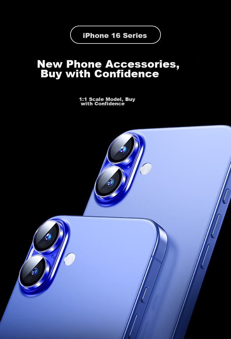 Защитное стекло ESR для камеры iPhone 16/16 Plus, прозрачное, высокое разрешение, антибликовое, устойчивое к царапинам