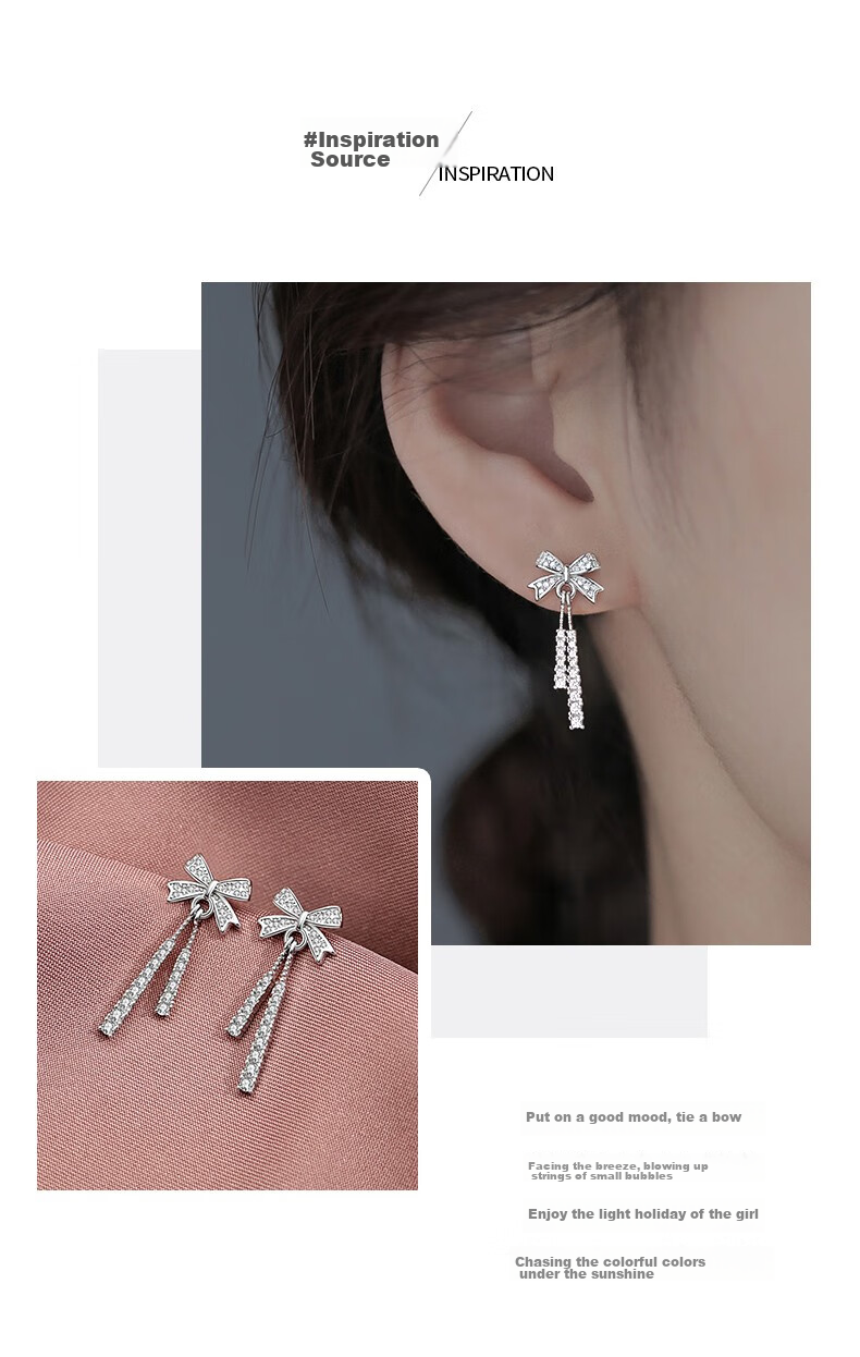 Серьги-пусеты MANHE S999 из стерлингового серебра в форме бабочки, женские, подарок на День Святого Валентина