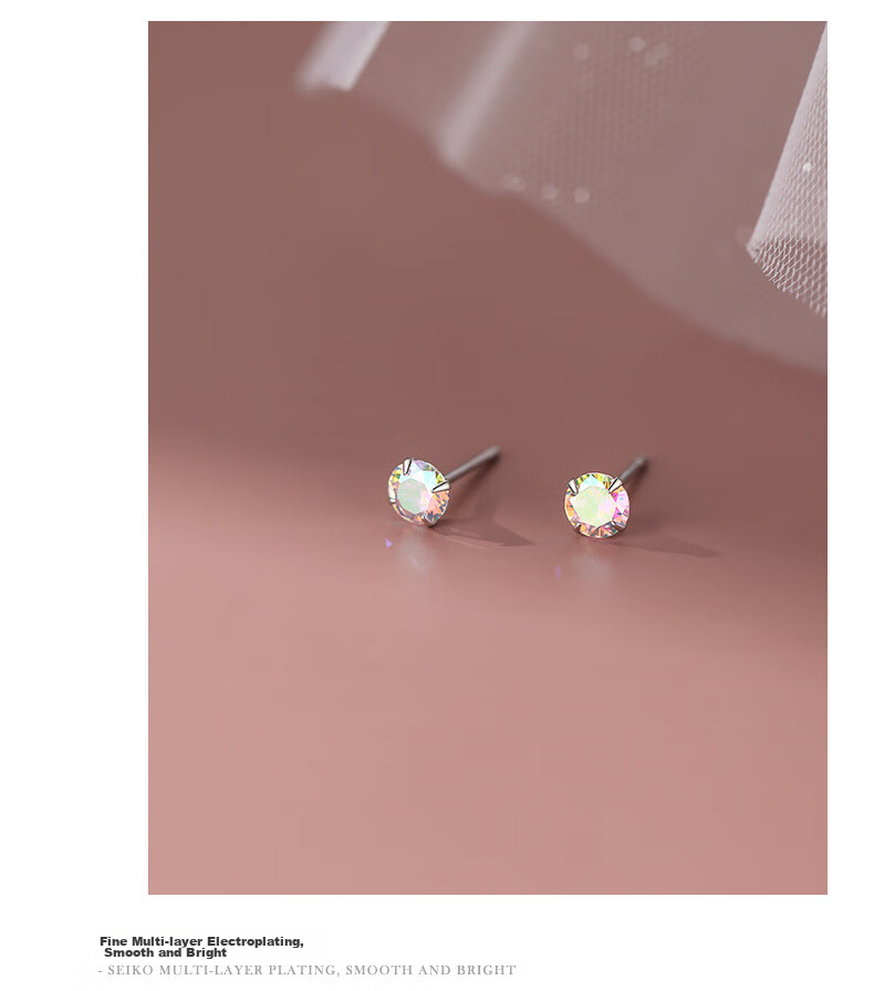Серьги-гвоздики из серебра