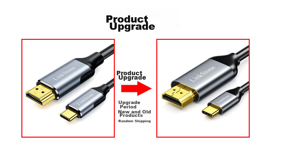 Кабель LinkStone Type-C - HDMI, 4K@60Hz, 3 метра, черный