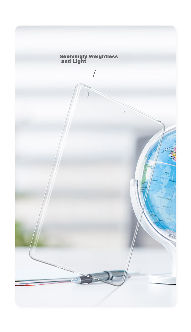 Чехол для Apple iPad Air 2/6 9.7 дюйма BIAZE, прозрачный белый, силиконовый, противоударный, тонкий