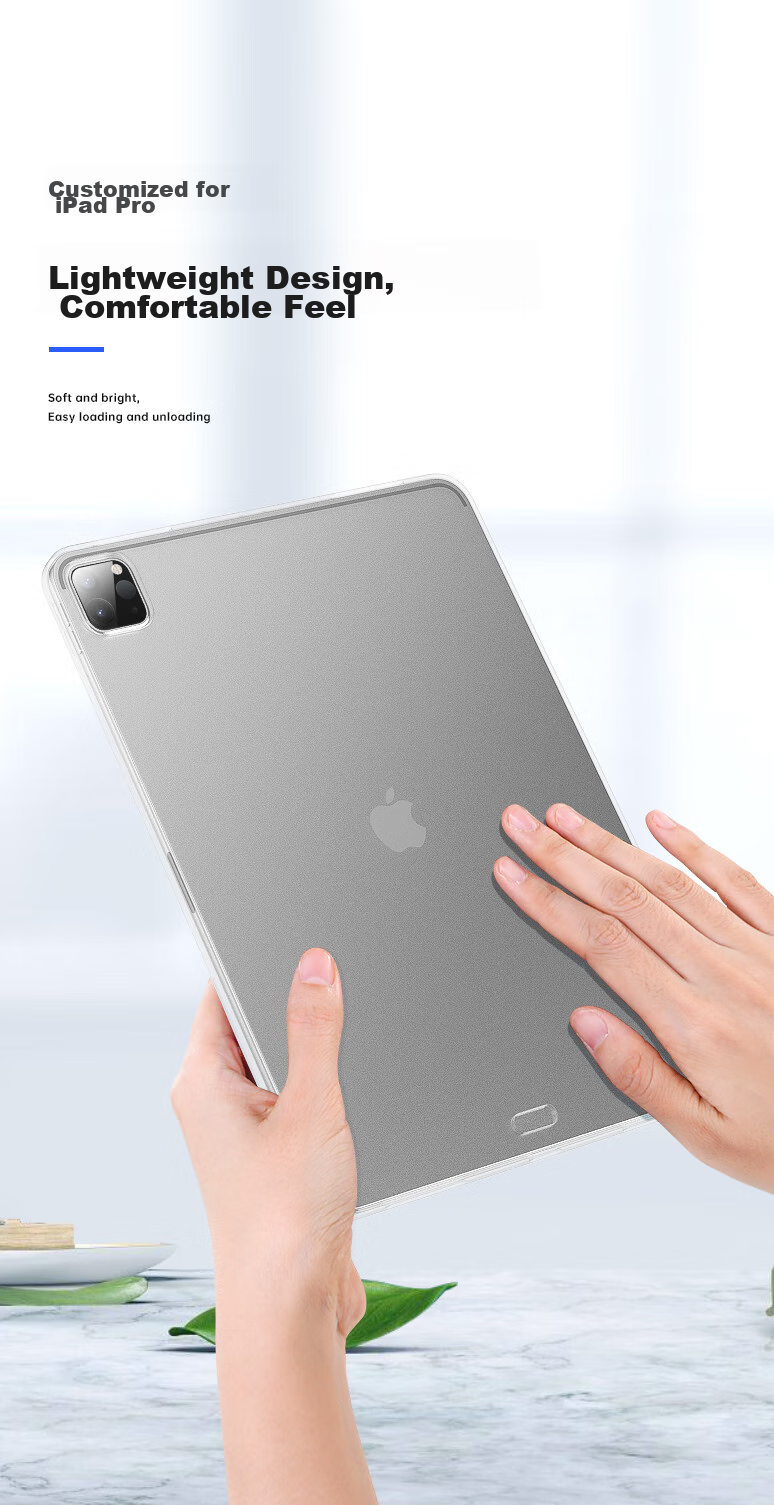 Чехол BIAZE для iPad Pro 11 дюймов (2022/21/20), тонкий, ударопрочный, из силикона, прозрачный