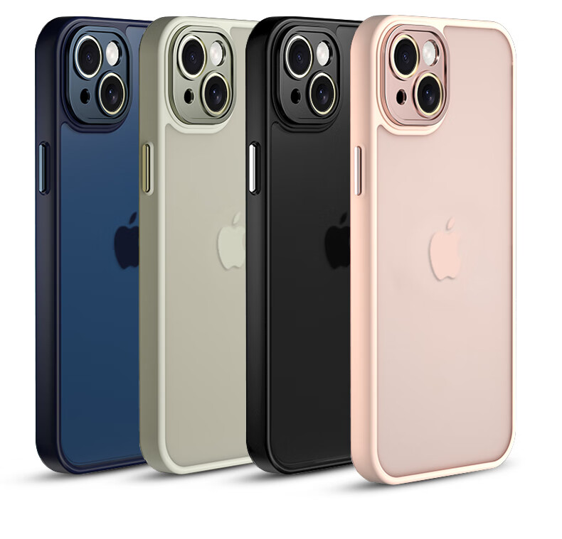 Чехол для Apple iPhone 13 KEKLLE, полупрозрачный матовый, противоударный, розовый