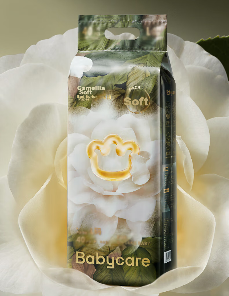 Подгузники Babycare Camellia, размер L, 40 шт. (9-14 кг), ультратонкие, дышащие, мягкие