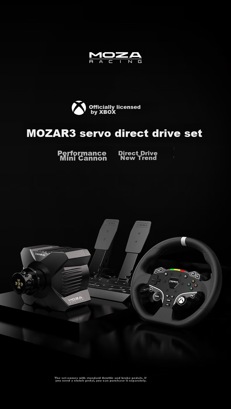 Игровой руль MOZA R3 для Xbox и ПК, с прямым приводом
