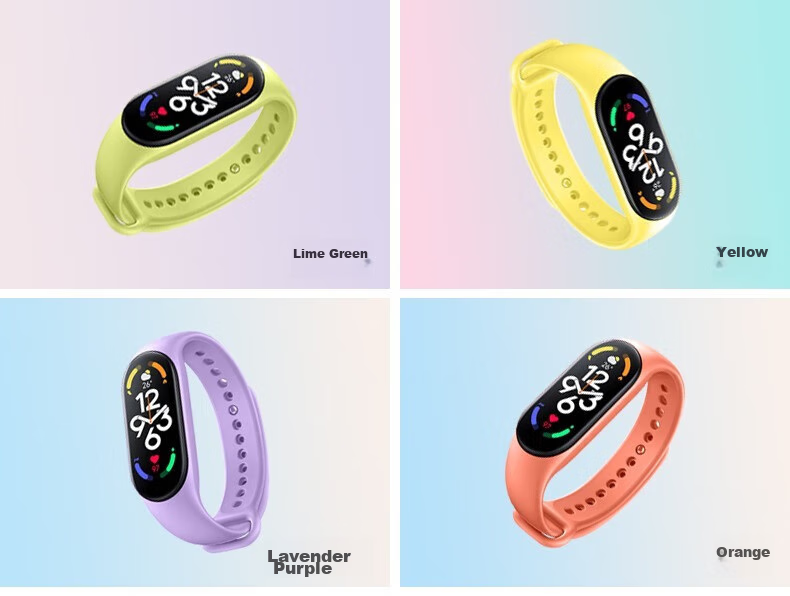 Ремешок CHENSONG для Xiaomi Band 5/6/7/NFC, спортивный силиконовый ремешок для умных часов, черный