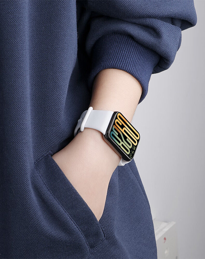 Ремешок Xiaopijiang для Xiaomi Mi Band 8 Pro/9 Pro, Redmi Watch 6/5/4, спортивный, дышащий, мягкий, удобный, сменный, TPE, золотой