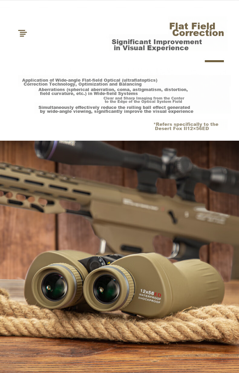 Бинокль BOSMA Desert Fox 2nd Generation 12x56ED
