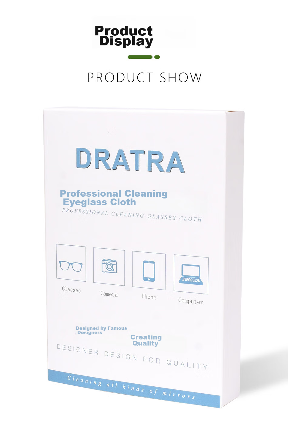 Тряпка для чистки линз DRATRA, мягкая портативная салфетка для чистки экрана камеры телефона, компьютера, защита от царапин