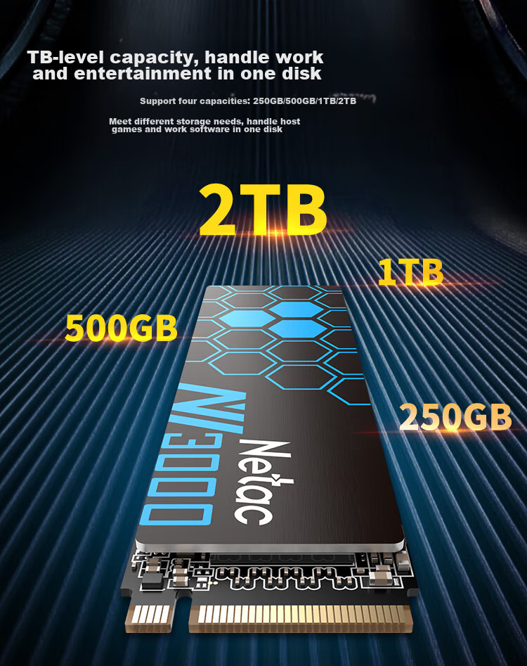 SSD-накопитель Netac NV3000 Jueying Series 1TB M.2 NVMe PCIe 3.0