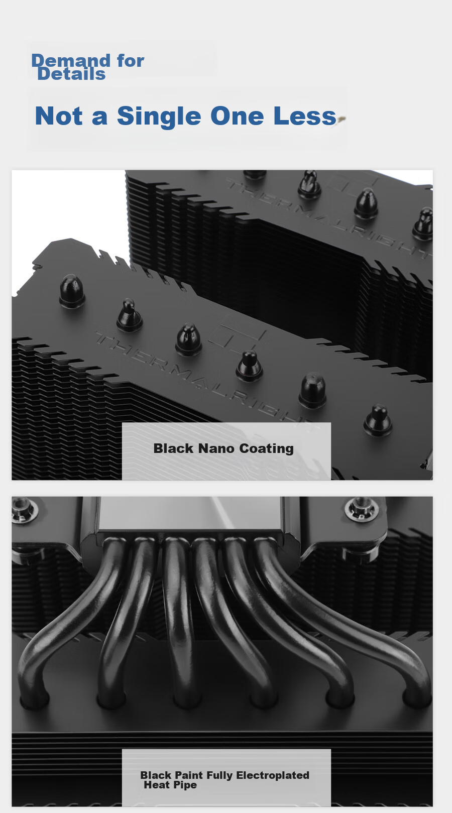 Кулер для процессора Thermalright Peerless Assassin 120 SE BLACK, воздушное охлаждение, 6 тепловых трубок, двойные башни, вентиляторы 120 мм, высота 155 мм, черный