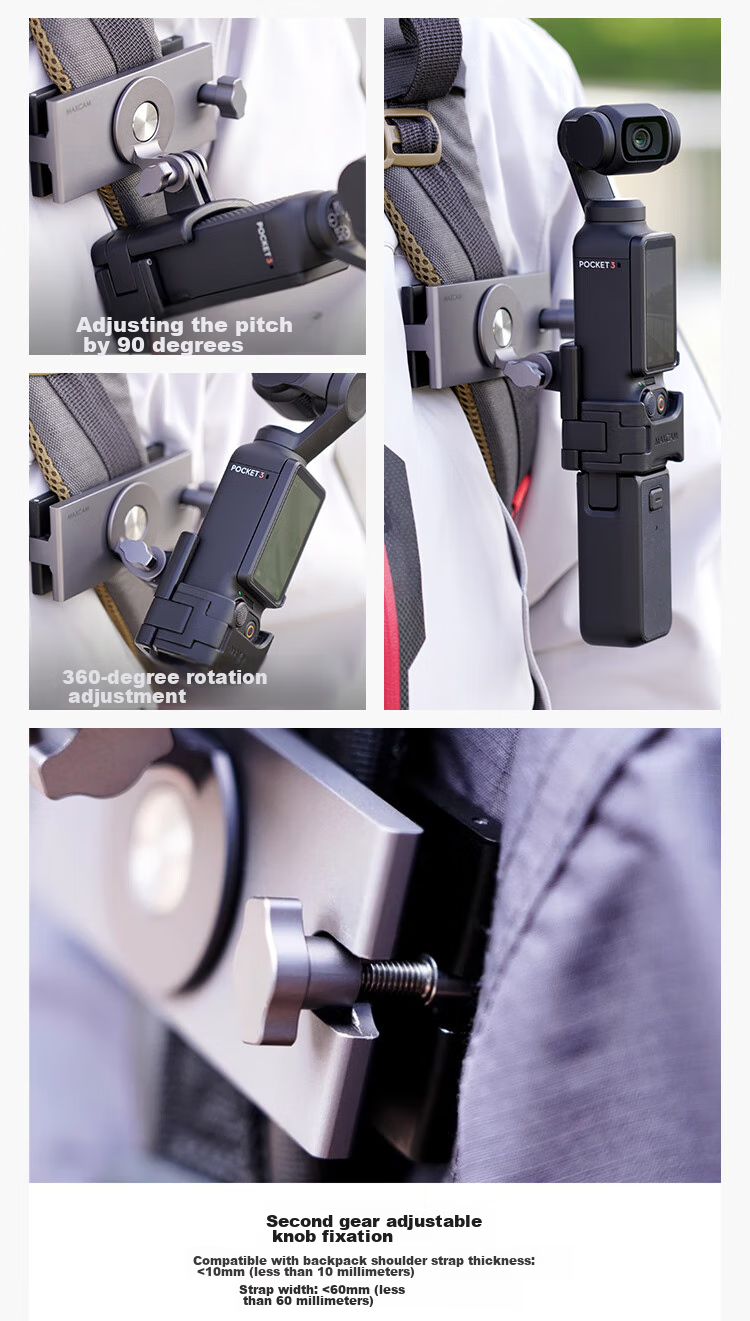 MAXCAM, портативный селфи-штатив для DJI Osmo Pocket 3, настольная подставка для видеоблогов, аксессуар