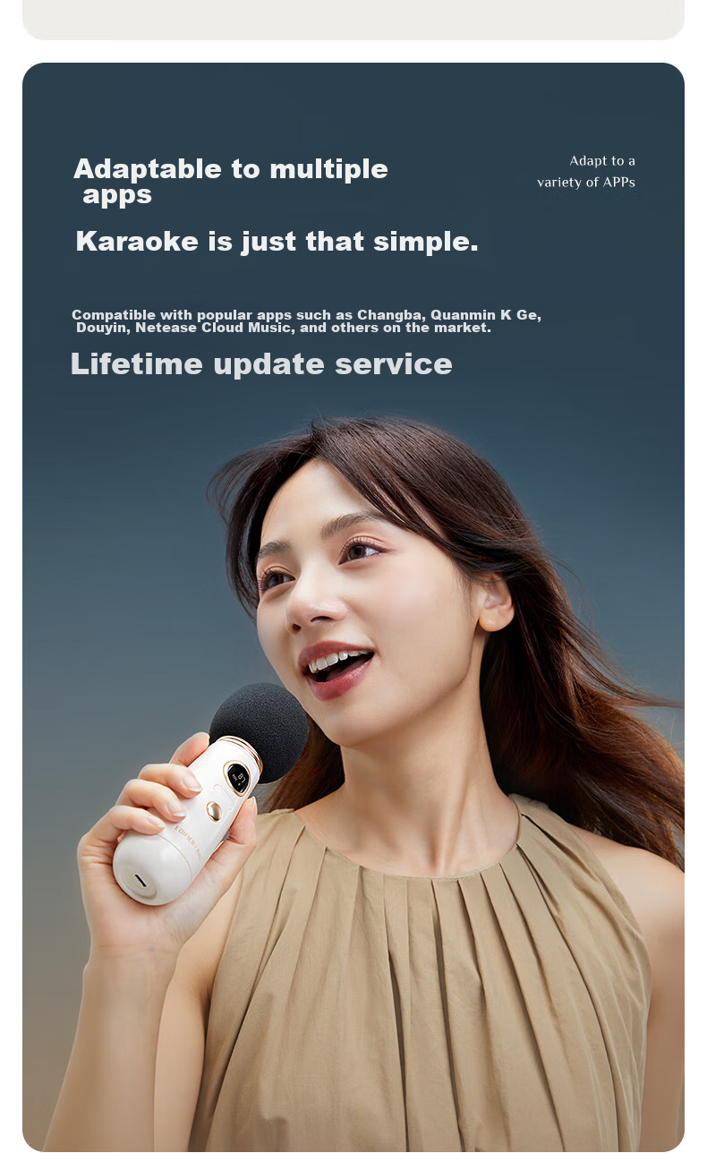 EDIFIER LOLIMIC Беспроводной Bluetooth FM караоке микрофон для автомобиля, портативный микрофон для пения, совместимый с мобильными телефонами и компьютерами