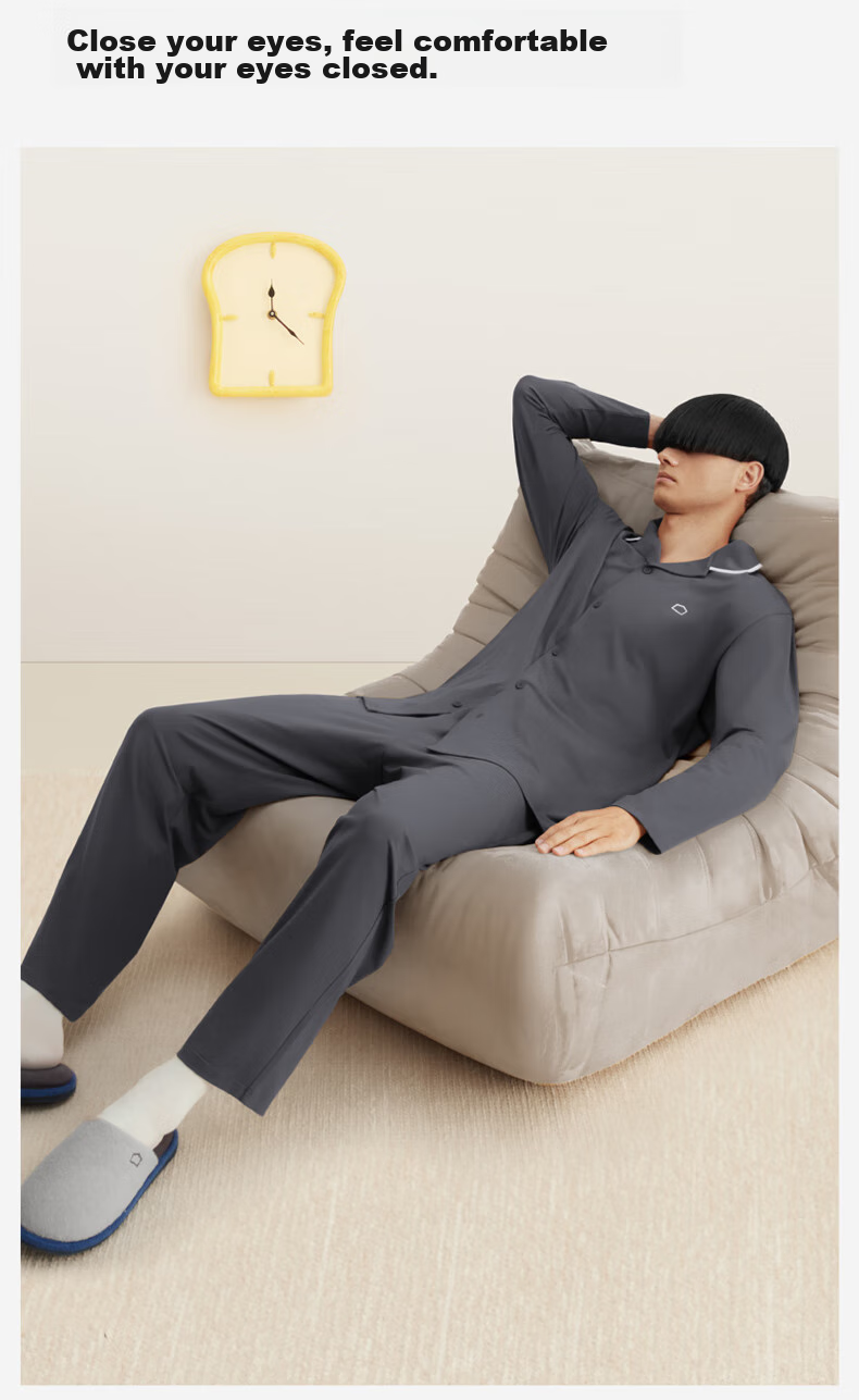 Мужская пижама Bananain Cotton 301H, комплект из чистого хлопка для пары, с длинным рукавом, для весны и осени, подарок на День святого Валентина