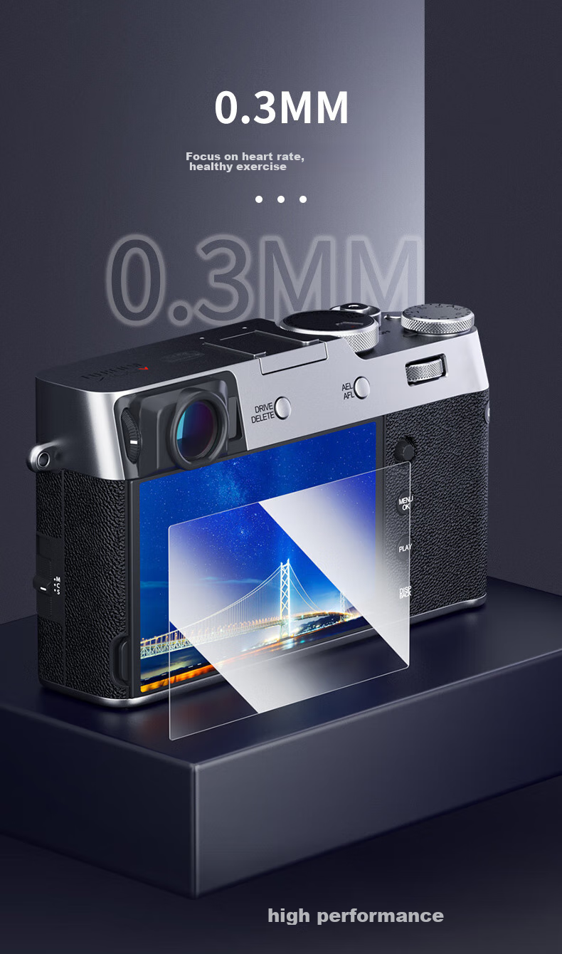 Защитная пленка JJC для экрана камеры Fujifilm X-T5, противоударная, противоцарапийная, прозрачная