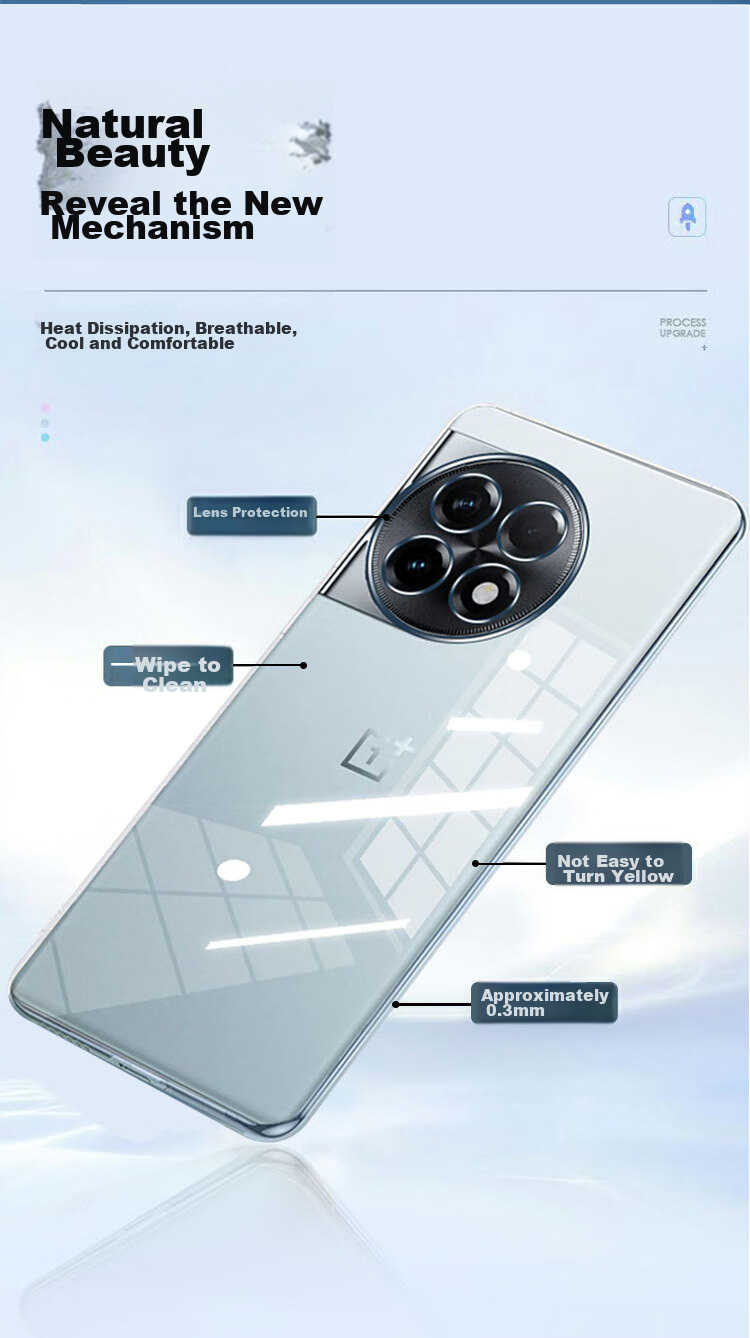 Прозрачный чехол KOOLIFE для OnePlus Ace 2, противоударный, с полной защитой камеры, тонкий, силиконовый, с защитой от отпечатков пальцев