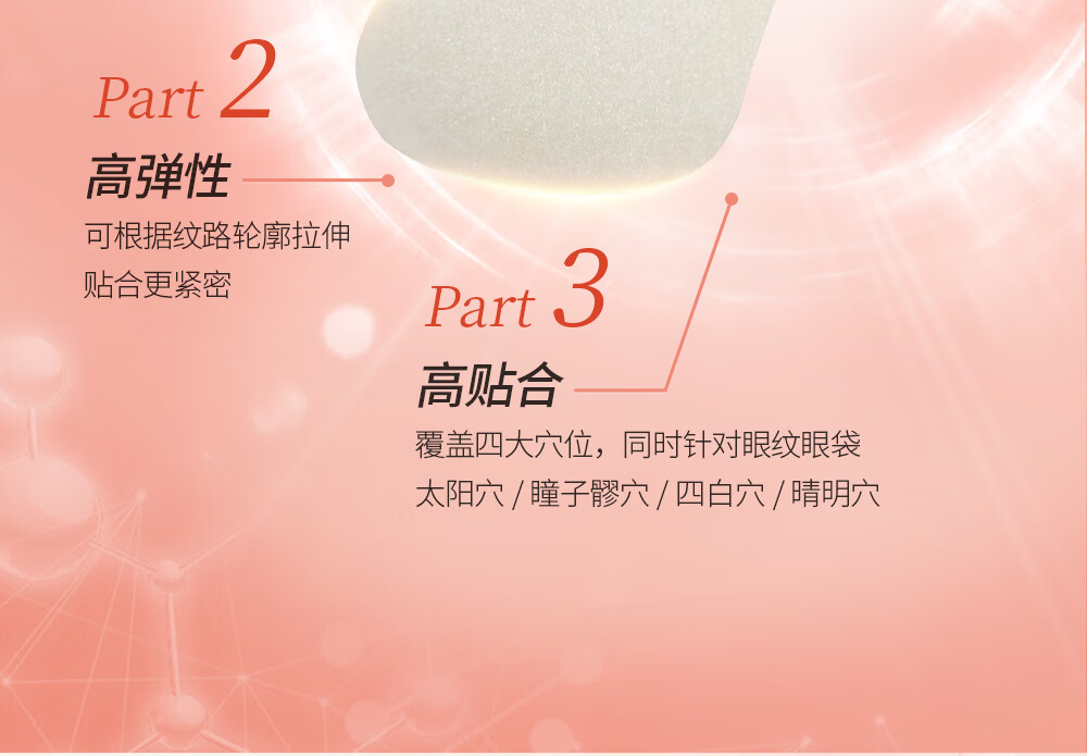 帅楠帅楠抗皱抚纹紧致眼贴眼纹细纹熊猫眼眼袋贴眼膜贴粉贴四盒