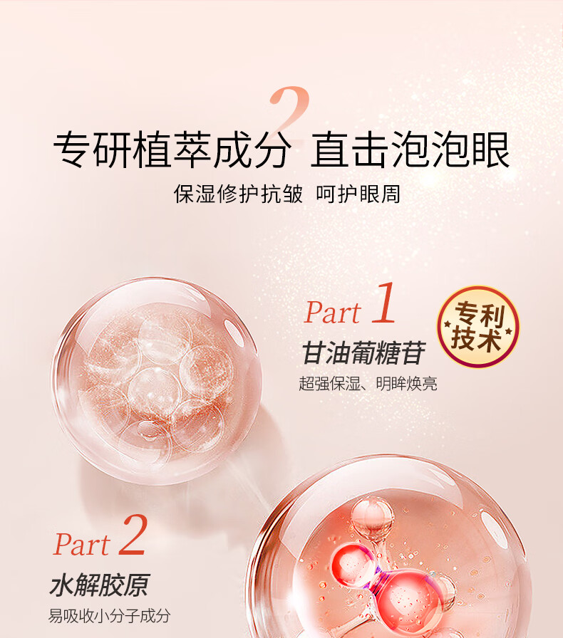 帅楠帅楠粉色眼贴女士眼袋贴眼膜贴吕良伟抗皱细纹紧致淡化官方眼圈 一盒